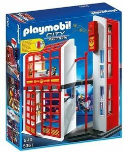 PLAYMOBIL(プレイモービル)5361 ファイヤーステーションwithアラーム/海外製品/新品！/送料無料！即決あり！ 