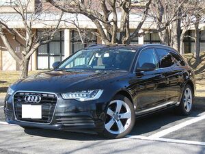 ☆アウディ　A6アバント　2.8FSI クワトロ 4WD　黒革・サンルーフ《無事故車》ワンオーナー!!MMIナビ・TV!18icアルミホイール!予備検査付