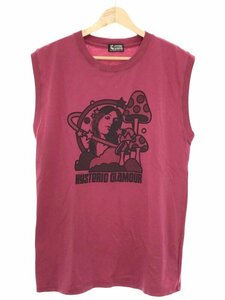 HYSTERIC GLAMOUR ヒステリックグラマー 21SS MUSHROOM ノ-スリ-ブTシャツ ピンク F ITIQIZAM4N6S