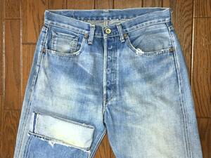 リーバイス ＬＥＶＩ’Ｓ ４４５０１ ペンキステッチ 大戦モデル ひげ落ち レプリカ ジーンズ w32 復刻 ＸＸ ビッグＥ 赤耳 デニム パンツ