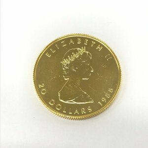 K24 純金 メイプルリーフ金貨 1/2オンス 15.6g【CEAL8029】
