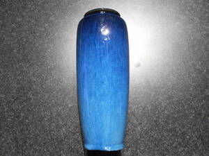 インテリア花瓶　花器　青色　約31cm　長期保管品