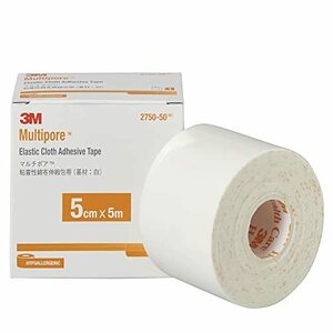 3M 包帯 粘着性綿布伸縮 5cm幅x5m 1巻 マルチポア 2750-50