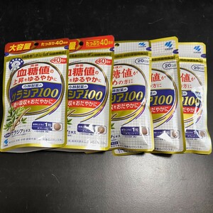 小林製薬 サラシア１００ 40日分×2 20日分×3 送料無料　4/18(木)