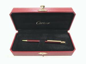 未使用保管品　Cartier カルティエ ボールペン サントス ドゥ ツイスト式 筆記用具　箱付き