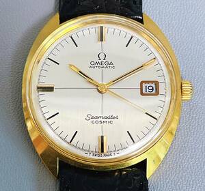 オメガ シーマスター COSMIC コスミック 166026-TOOL107 自動巻き デイト シルバー文字盤 腕時計