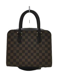 LOUIS VUITTON◆トリアナ_ダミエ・エベヌ_BRW/PVC/BRW/N51155/ハンドバッグ/トートバッグ