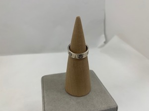 ☆1円スタート☆ Cartier　カルティエ　M92950　ラブリング　k18　WG 750　6.7g　♯53 ◆24405