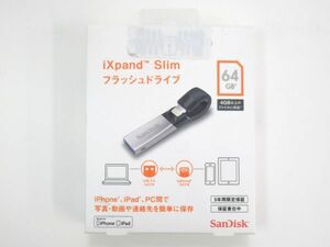 AC 10-5 未開封 サンディスク Sandisk iXpand Slim フラッシュドライブ 64GB R06Z003A