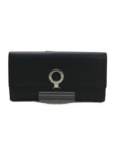 BVLGARI◆長財布/-/BLK/無地/メンズ