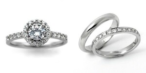 婚約指輪 安い 結婚指輪 セットリング ダイヤモンド プラチナ 0.7カラット 鑑定書付 0.708ct Eカラー VVS1クラス 3EXカット H&C CGL