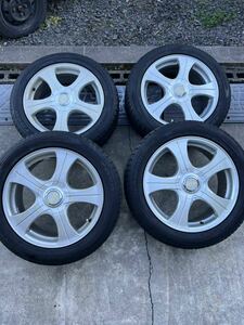 マルチ ホイール PCD 114.3/100 17×7JJ +48 TOYO タイヤ トランパスMPZ 205/55R15 2019年製 中古