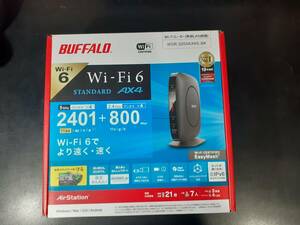 未開封・新品 BUFFALO バッファロー WSR-3200AX4S-BK Wi-Fiルーター 親機 2401+800Mbps AirStation ブラック Wi-Fi 6(11ax)