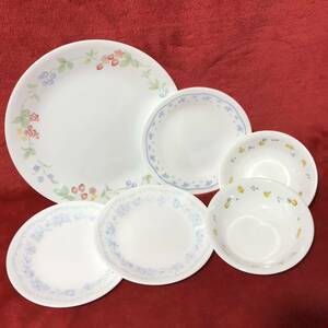 C361 CORELLE コレール プレート セット 平皿 大1点 中3点 ミニボウル 2点 絵柄色々 洋食皿