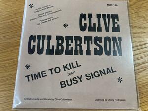 CLIVE CULBERTSON - TIME TO KILL 限定7インチ 新品 punk powerpop パンク天国 クラブヒット　パワーポップ　ネオモッズ