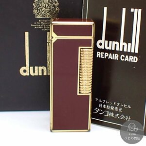 1円～ Dunhill ダンヒル ガスライター ラッカー 赤 GP 箱付 ジャンク ◆送料600円(近畿)～◆～5/2(木)終了 質屋-9628