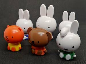 カプキャラ ミッフィー おとうさん・ダーン・オーバーオール・しましまブルー・グランティ・ボリス 6種セット miffy ガチャ ガシャポン