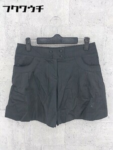 ◇ SHIPS シップス キュロット ショート パンツ Mサイズ ブラック レディース