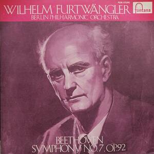 LP盤 ウィルヘルム・フルトヴェングラー/Berlin Phi 　Beethoven 交響曲7番 (