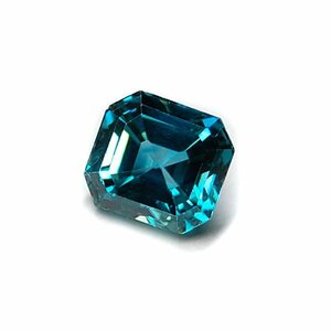 500円～売り切り!! ブルー ジルコン 6.257ct ルース 裸石 / 天然 宝石 卸