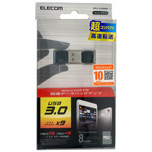 【ゆうパケット対応】ELECOM エレコム カードリーダー MR3-C008BK USB 8in1 ブラック [管理:1000015714]