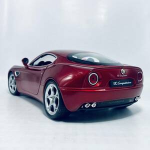 WELLY 1/18 Alfa Romeo 8C Competizione 2007 Centro Stile アルファロメオ 8C コンペティツォーネ Red metallic