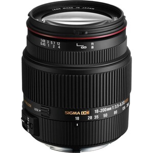 SIGMA 高倍率ズームレンズ 18-200mm F3.5-6.3IIDC OS HSM ニコン用 APS-C専