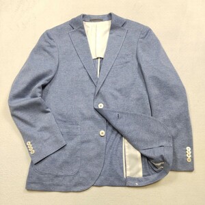 タカキュー TAKAQ SLIM FIT ジャケット 春夏 サマージャケット カジュアル 背抜き メンズ S 薄ブルー テーラードジャケット オシャレ