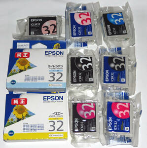 エプソン EPSON 純正インク IC6CL32（BK32 C32 M32 Y32 LC32 LM32） 6色9本組 送料185円～