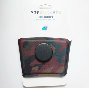 新品　未使用　POPSOCKETS ポップソケッツCUP SLEEVE カップスリーブドリンクホルダー　カモ柄　迷彩　ARMY　アーミー