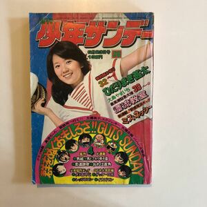 週刊少年サンデー 1974年26号 天地真理　マスタング　ゲッターロボ　イナズマン