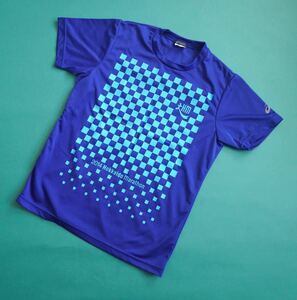 ■アシックス　北海道マラソン　2014　参加者限定　非売品　青Tシャツ