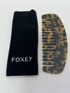 FOXEY　フォクシー　べっ甲くし　ベロアケース付き　ノベルティ　未使用　非売品