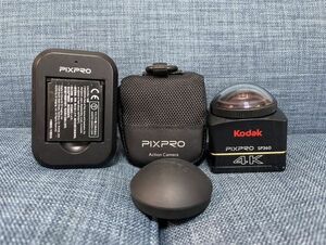 ★Kodak PIXPRO SP360 4K Premier Pack VR Camera by Kodak 付属品 バッテリー 2個 付 コダック プロ カメラ 360° VR ビデオ 動画 高画質