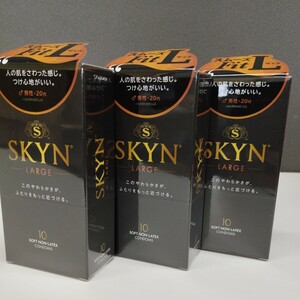 0604y1812 不二ラテックスSKYN コンドーム 10個入　三箱セット Ｌサイズ ラージサイズコンドーム　※同梱不可※