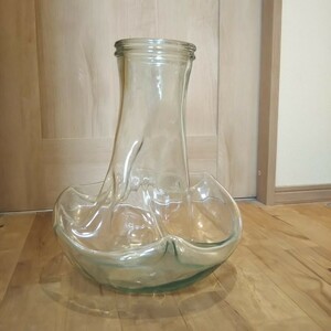 大きなガラス瓶　フラワーベース　花瓶 インテリア 空瓶　ガラス