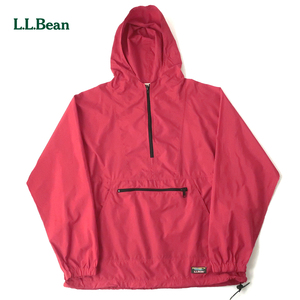 80s L.L.BEAN アノラック マウンテンパーカー 旧タグ/三角タグ レッド(L) ナイロンシェル