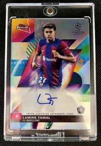 Topps Finest 2023-24 UEFA UCL & UEL Lamine Yamal RC Auto FC Barcelona バルセロナ ヤマル　直筆サインカード 