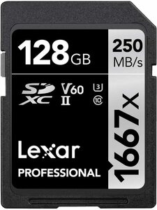 128GB Original Lexar 1667x V60 250MB/s Flash Memory sd cards 64gb