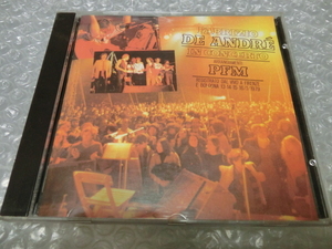 ★即決CD Fabrizio De Andre In Concerto Arrangiamenti PFM Vol.1 Premiata Forneria Marconi カンタウトーレ SSW プログレ 1979年 名盤