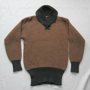 ☆ 20s ショールカラー ニット セーター 【レアカラー】 / vintage 1930s 40s 30