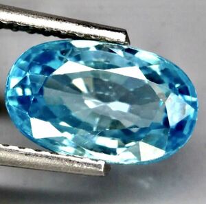 VVS 天然ブルージルコン 3.18 Ct カラット