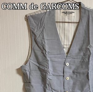 【美品】 COMME des GARCONS コムデギャルソン robe de chambre ローブドシャンブル ベスト ジレ スーツ カジュアル 日本製 【c21】