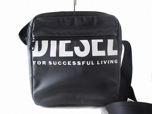 １円　新品同様　ディーゼル　DIESEL　★　斜め掛け　ショルダーバッグ　★　雨の日　ブラック　6187