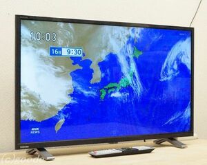 美品 2023年製 TOSHIBA REGZA 32V34 ハイビジョン液晶 テレビ 32インチ ネット動画 裏録対応 無線LAN内蔵 東芝 レグザ リモコン 保証残あり