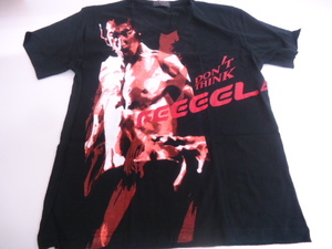 KCM】amb-774★ワケあり未使用★BRUCE LEE　ブルース・リー　生誕70周年　Tシャツ　半袖　Vネック　菅原芳人計画　ブラック　Lサイズ