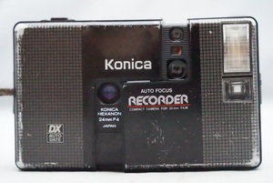 ☆部品取り・研究用☆ コニカ レコーダー ヘキサノン 24㎜ F=1:4　Konica RECORDER HEXANON 24 4 希少なブラック フィルム機 お見逃しなく