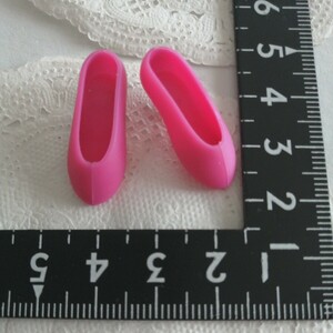 2r416 ドール用 ピンク パンプス ジェニー リカちゃん サイズ シンプル パンプス 靴 1/6ドール 