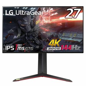 LG ゲーミングモニター UltraGear 27GP95R-B 27インチ/4K/Nano IPS/1ms(GtoG)/144Hz/HDM