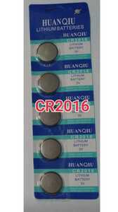 5個 CR2016　ボタン電池